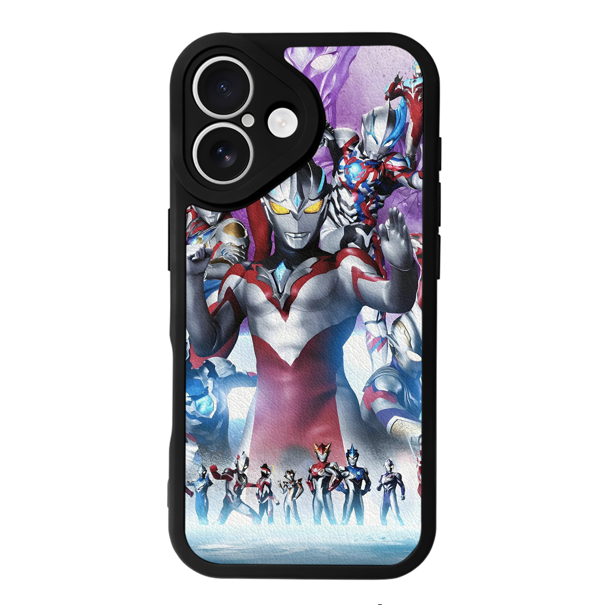 （画像用） ウルトラマン Ultraman 【iPhone 16シリーズ対応】シリコンスマホケース（レザー調） 材質：シリコン